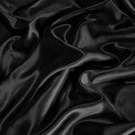 Satin Sheets Full Size - 4 Piece Black Bed Sheet Set With Silky Microfiber, 1 Deep Pocket Fitted Sheet, 1 Flat Sheet, And 2 Pillowcases - Smooth And Soft