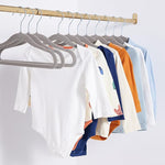 50-Pack Kids Velvet Non-Slip Hangers - 11.6 Inches, Gray