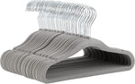 50-Pack Kids Velvet Non-Slip Hangers - 11.6 Inches, Gray