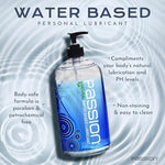 Natural Water-Based Personal Lubricant, 16 Fl Oz - Premium, Non-Sticky, Easy-to-Clean Formula for Smooth, Comfortable Use