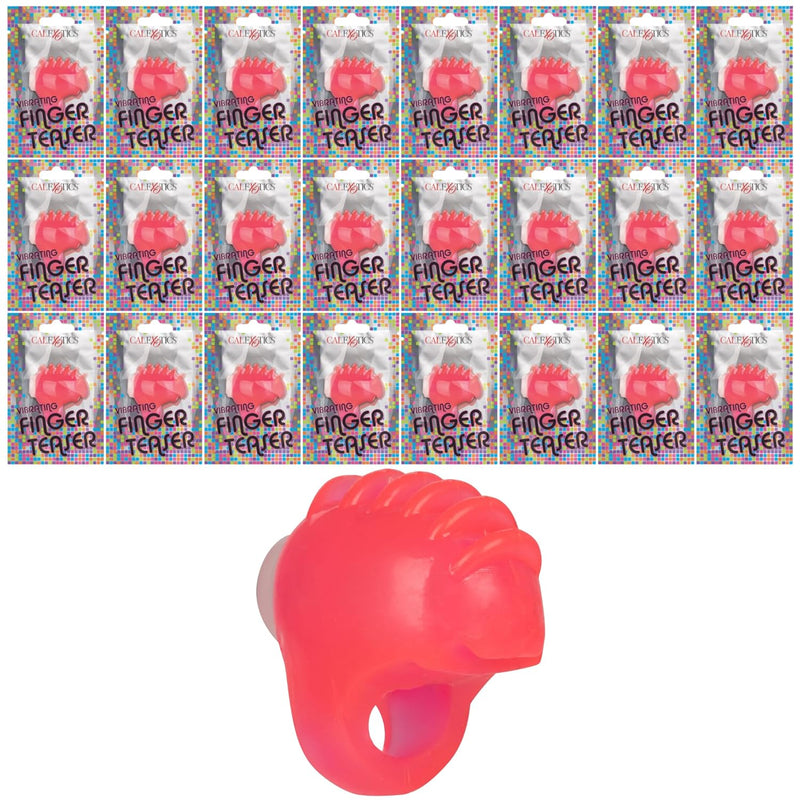 Foil Pack Vibrating Finger Teaser (Prepack Of 24) Pink