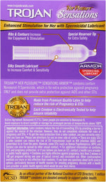 Her Pleasure Sensations Spermicidal Lubricated Condoms, 12ct