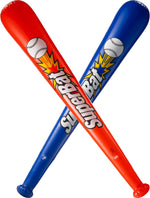 Inflatable Baseball Bats in Bulk - (Pack of 12) - Giant 42 Inch Baseball Party Favors for Kids, Sports Theme Toy Party Supplies and Birthday Party Decorations