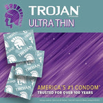 Ultra Thin Premium Lubricated Condoms - 12 Count