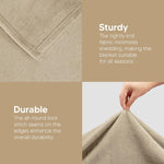 Fleece Polyester Blanket - Lightweight Fuzzy Soft Anti-Static Microfiber Bed Blanket (90X102 Inches), Camel, King