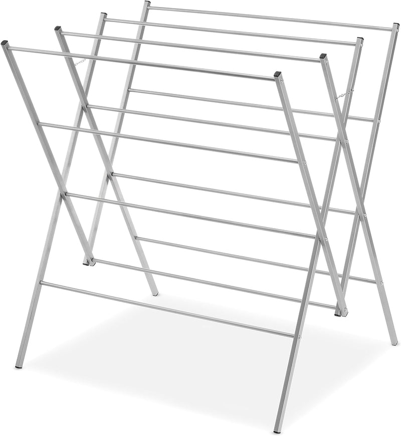 Oversized Metal Drying Rack, Silver