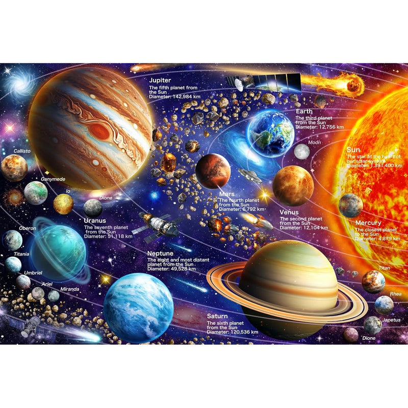 100 Piece Puzzles For Kids Ages 4 8 10, Solar System Puzzles 100 Pieces For