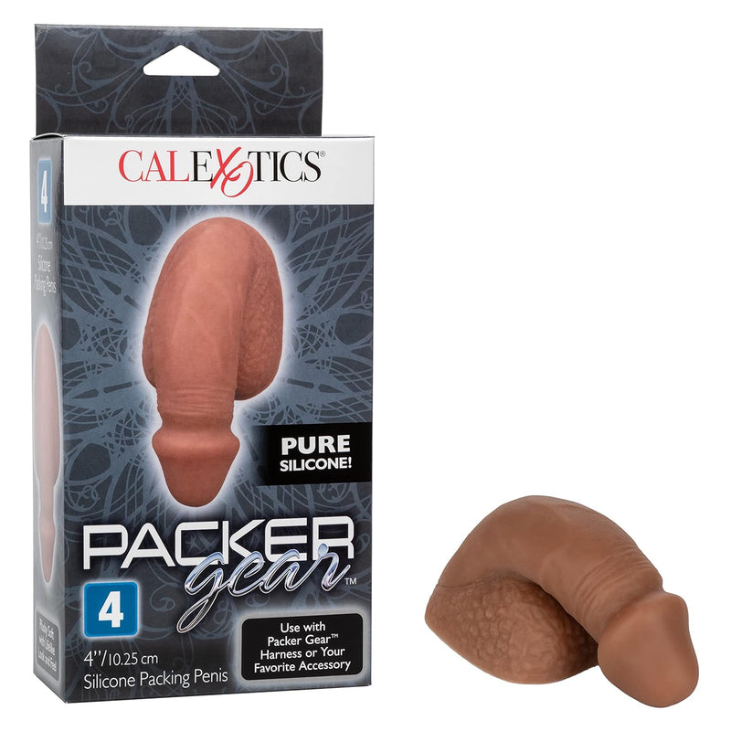 Packer Gear™ 4"/10.25 Cm Silicone Packing Penis™ - Brown