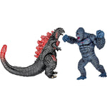 Exclusive Set Of 10 Godzilla Vs Kong Toys Movable Joint Action Figures, King Of The Monster Dinosaur Shin Ultima Gamera Ghidorah Skull Crawler Destoroyah Mecha Mechagodzilla Cake Toppers Pack