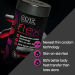 Flex™ Condoms︱ Next Generation Condoms Enhanced with Graphene, The World's Thinnest & Strongest Material︱Advanced Sensation︱ Ultra Thin, Flexible, Strong︱Nontoxic, Vegan, Non-GMO︱10 Count