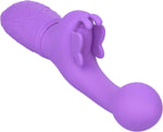 Rechargeable Butterfly Kiss Vibrator – Purple, Dual-Stimulation Clitoral & G-Spot