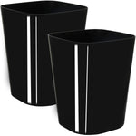 2 Pack 1.5 Gallon Square Trash Can, Plastic Garbage Container Bin, Small Trash B