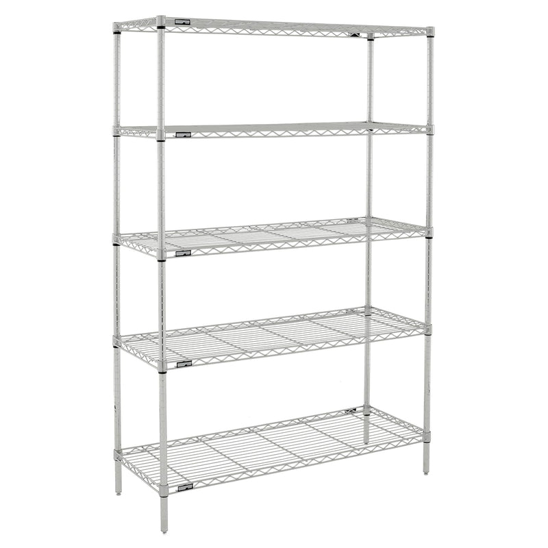 Professional'S Choice Pcm184874C Commercial Grade 5-Shelf Adjustable Wire Shelvi