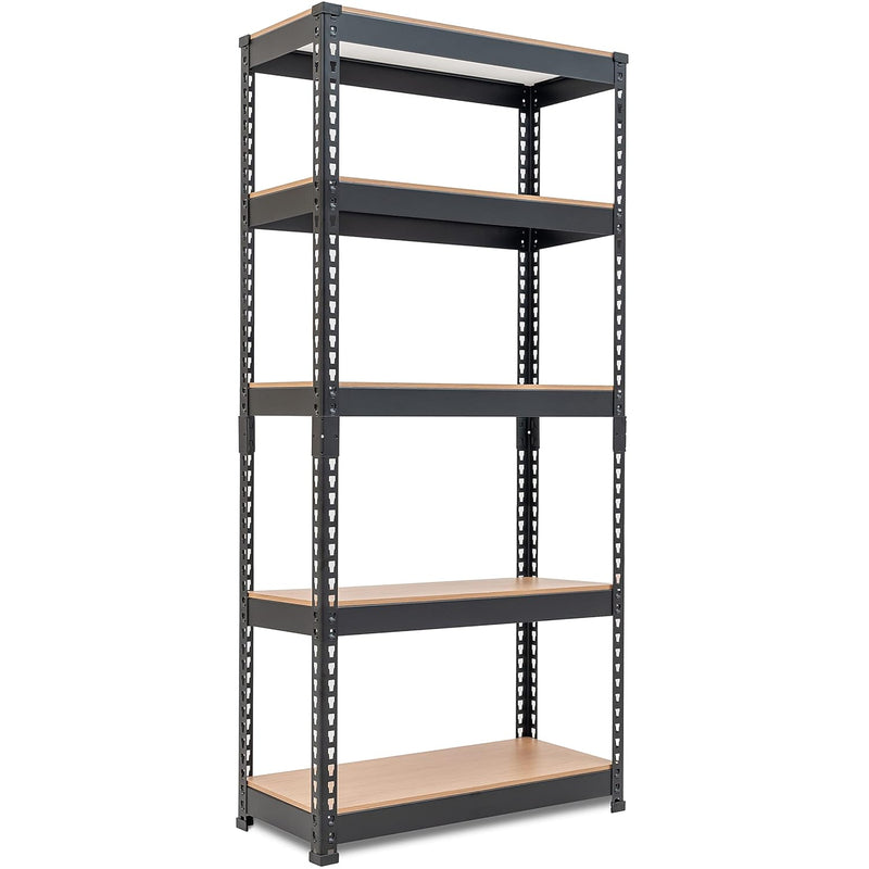 28"W X 12.3"D X 59.5"H 5-Tier Metal Shelving Unit Adjustable Garage Storage Util