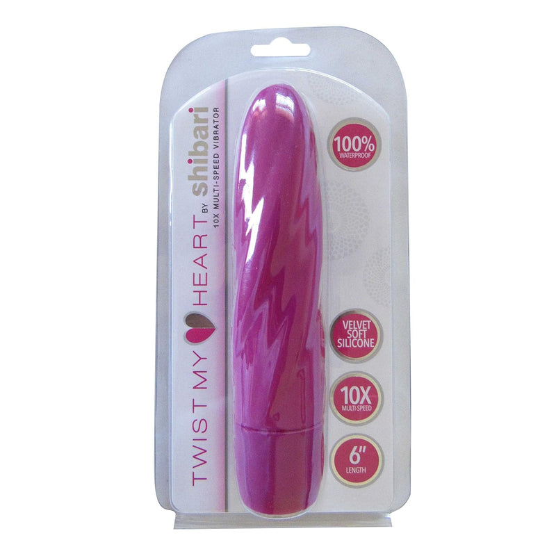 Twist My Heart 6” Vibrator For Women Men And Couples, Sex Toy For Adults, Great For Beginners, Multispeed, 100% Waterproof, Clitoral, G-Spot, Anal Vibe, Made Of Silky Soft Silicone, (Pink)