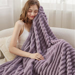 Light Purple Fleece Blanket For Couch - Super Soft Cozy Twin Blankets For Women, Cute Small Blanket For Girls, 60X80 Inches