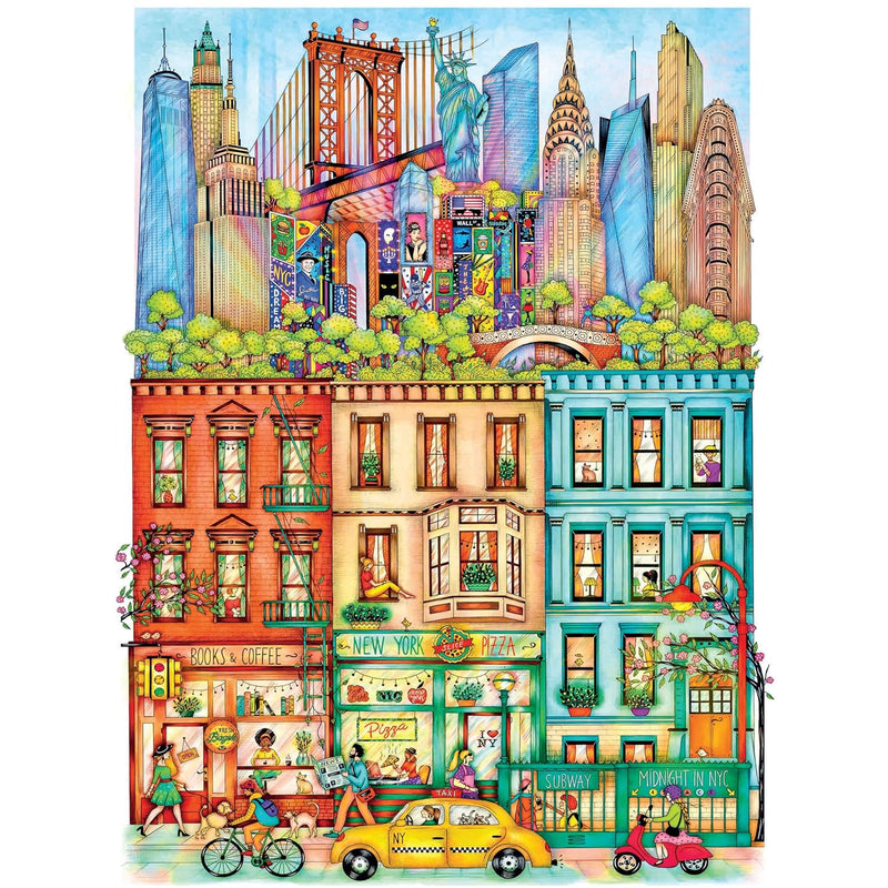 1000 Piece Puzzle For Adults Madalina Tantareanu Cities: New York 27X20 Jig