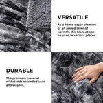 Fuzzy Blankets And Throws For Couch - Dark Grey Plush Super Soft Sherpa Warm Comfy Faux Fur Throw Blankets For Sofa And Bed, 50X60 Inches