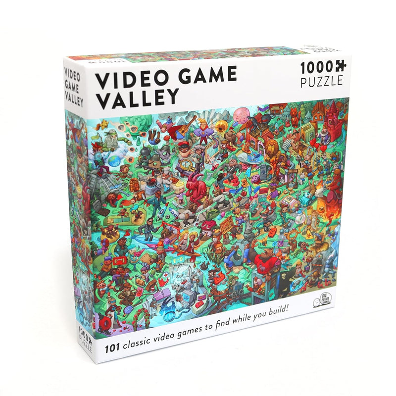 Video Game Valley: Video Game Jigsaw Puzzle For Adults (1000 Pieces) Filled