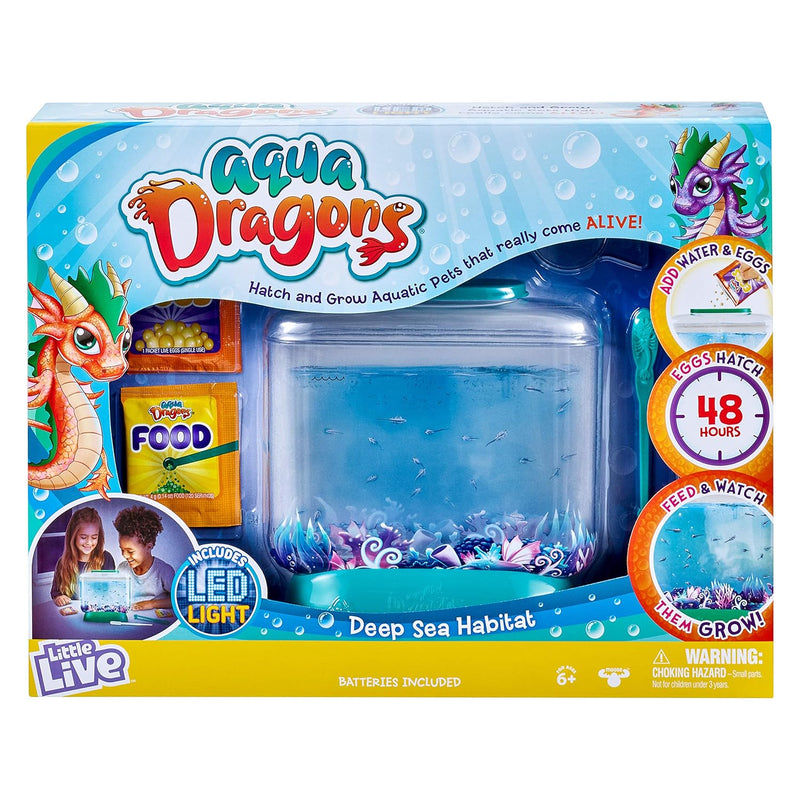 Little Live Aqua Dragons - Deep Sea Habitat - LED Light Up Tank Hatch and G