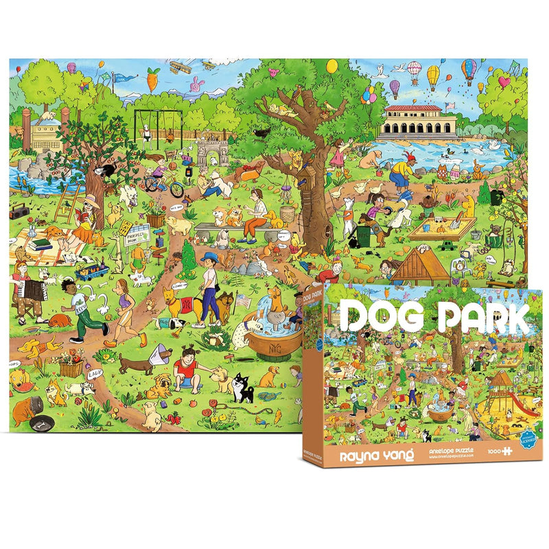 1000 Piece Puzzle For Adults, Dog Park Jigsaw Puzzles 1000 Pieces 1000 Piec