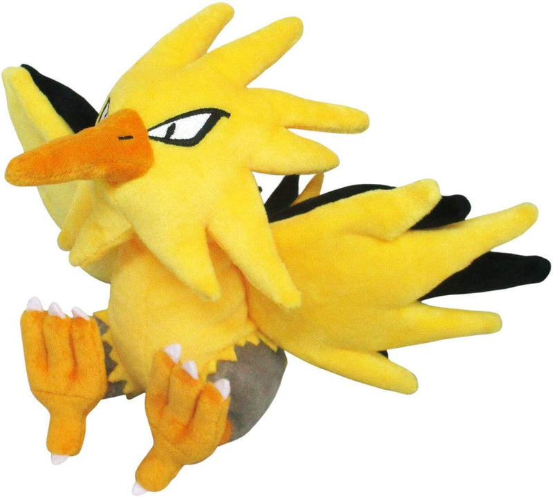 Sanei Pokemon All Star Collection PP189 Zapdos 8" Stuffed Plush Authentic USA