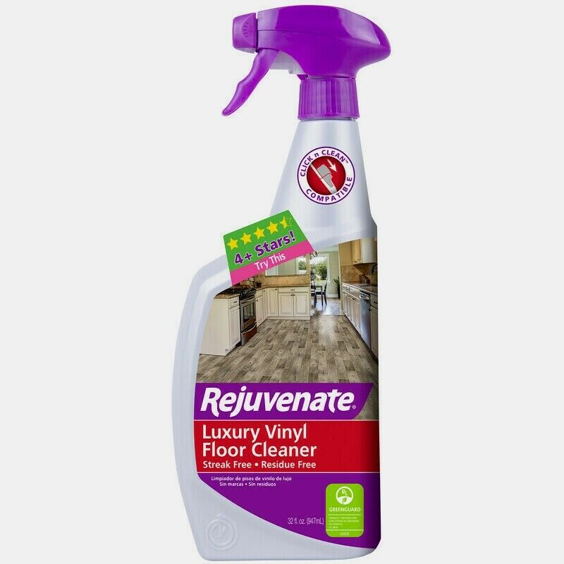 Rejuvenate LUXURY VINYL Tile Floor Cleaner 32oz Streak/Residue-Free RJ32LVFC NEW