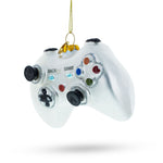 Retro Gamer's Delight: Video Game Controller - Blown Glass Christmas Ornament