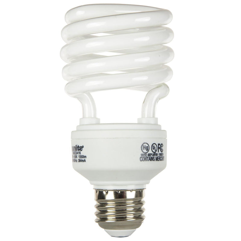 Sunlite 23 Watt Cool White Medium Base Spiral CFL Light Bulb