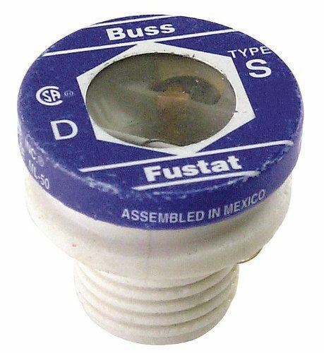 Bussmann S-2 Bp/S-2 2Amp (2A) S 125V Time-Delay Dual-Element Plug Fuse Pack Of 1