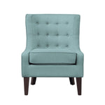 Lifestyle Solutions Michigan Accent Chair in Aqua Fabric Upholstery