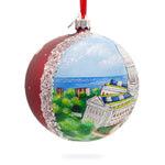 Wisconsin State Capitol, Madison, Wisconsin, USA Glass Ball Christmas Ornament 4