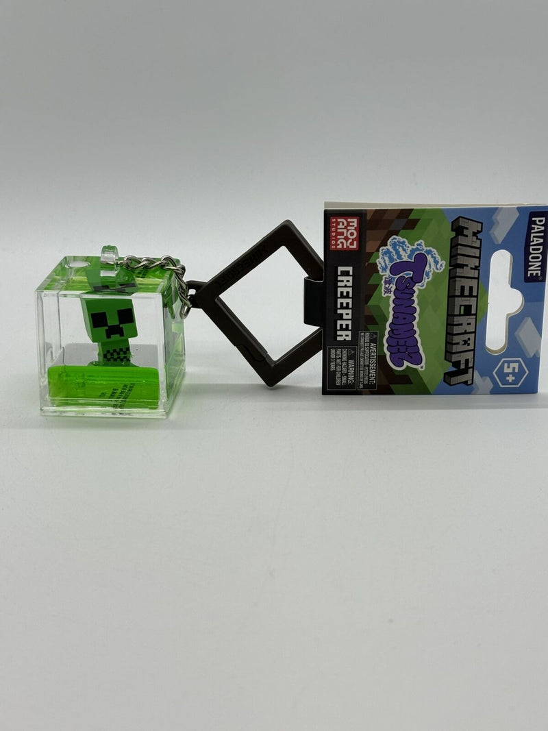 Tsunameez Cube Creeper Water Keychain Figure