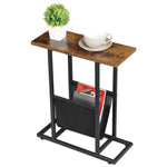 Small Bedside Tables End Table With Magazine Holder Wood Look Accent Table