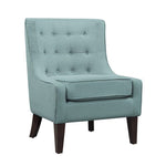 Lifestyle Solutions Michigan Accent Chair in Aqua Fabric Upholstery