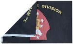 3X5 2nd Marine Division Black Premium Super-Polyester Flag Banner LICENSED