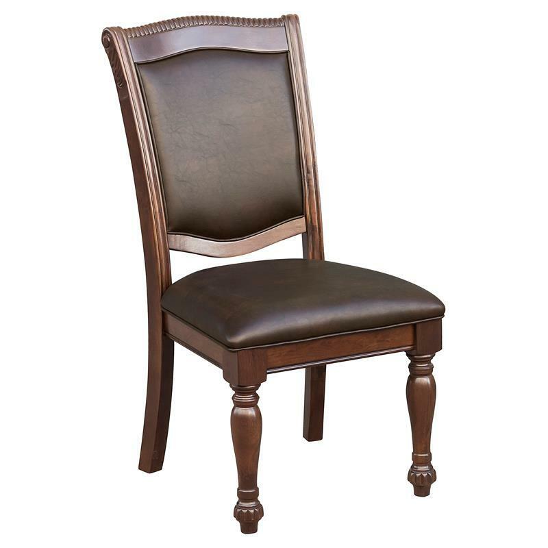 Lexicon Lordsburg Wood Dining Room Side Chairs in Brown Cherry (Set of 2)