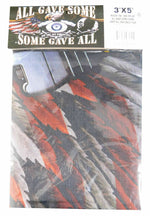 All Gave Some Some Gave All Pow Usa Eagle 3X5 3'X5' 68D Woven Poly Nylon Flag