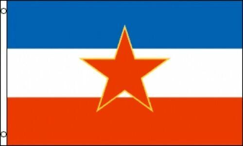 3'X5' Yugoslavia Flag Outdoor Indoor Banner Balkans Slavic Slavs Red Star 3X5