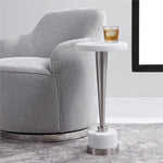 Uttermost Masika Modern Resin and Steel Drink Table in White