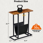 Small Narrow Side Table For Small Spaces End Table Magazine Table Storage Holers