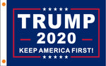 Trump 2020 Keep America First Kaf Double Sided Huge Flag 4X6 Rough Tex 100D