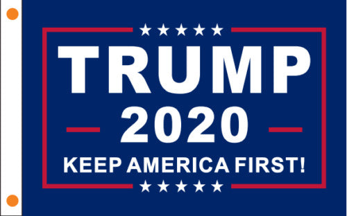 Trump 2020 Keep America First Kaf Double Sided Huge Flag 4X6 Rough Tex 100D