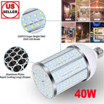 Super Bright 400W Eq. Led Bulb 320-Chip Corn Light E26 5000Lm 40W Daylight 5000K