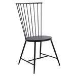 Bryce Metal Dining Chair With Black Finish