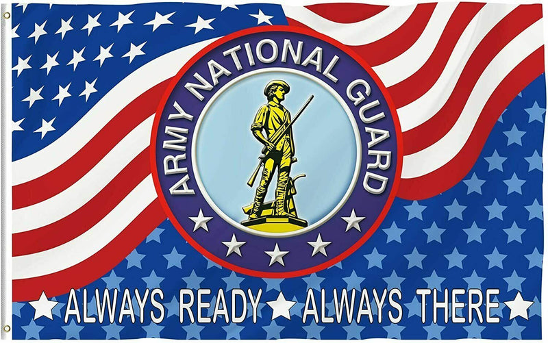 3X5 Army National Guard ALWAYS READY PATRIOTIC USA Emblem Flag Banner