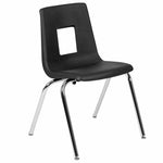 Flash Furniture 18In. Student Stack Chair In Black