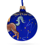 Sagittarius the Archer: Zodiac Horoscope Sign Blown Glass Ball Christmas