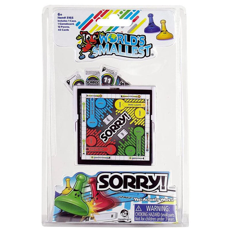 Super Impulse World's Smallest Sorry! Board Game NEW