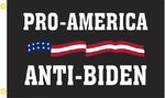 3X5 Pro America Anti Biden Sucks Trump Is Innocent Black Flag Banner Grommets